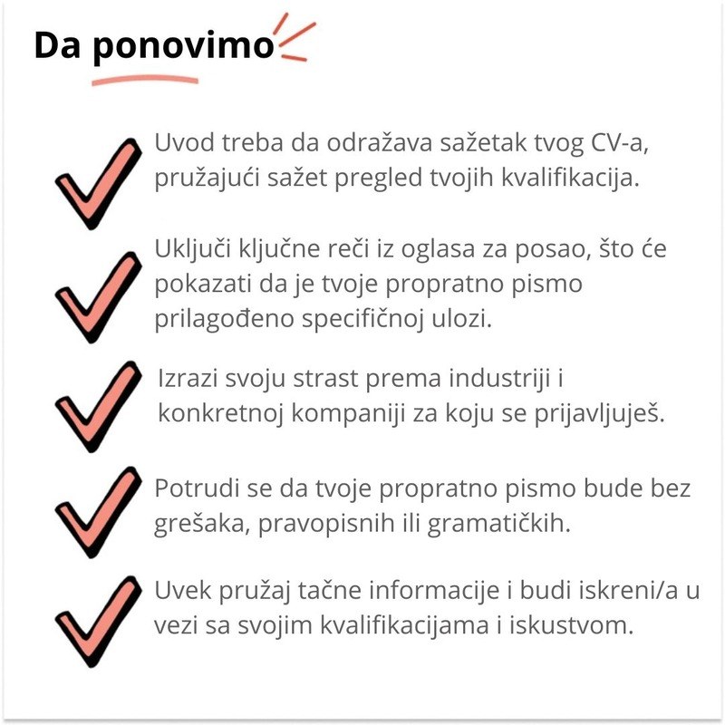 Da ponovimo