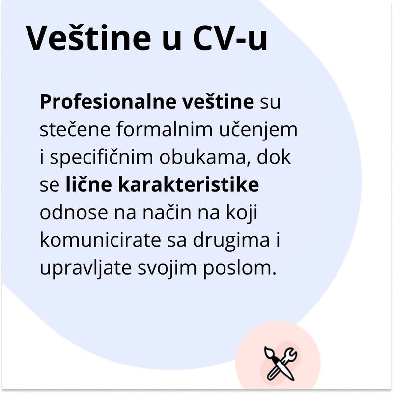 veštine u CV-u