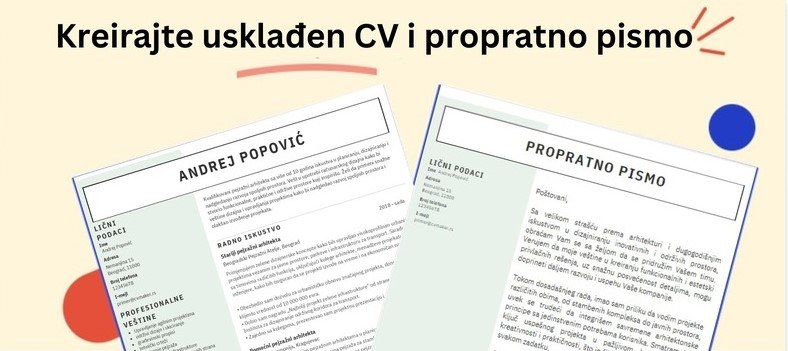 uskladjeni CV i propratno pismo